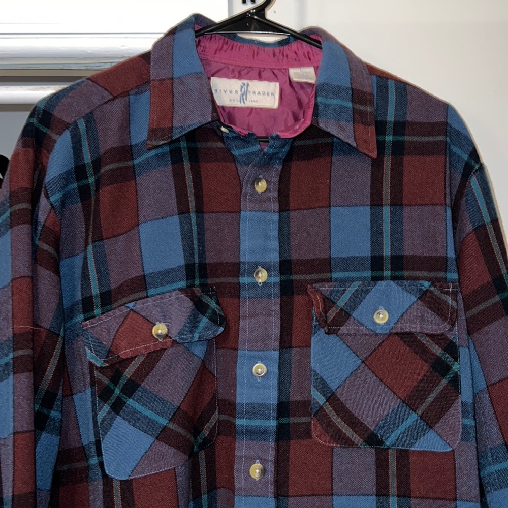River Trader Mens Large Flannel Button Up
